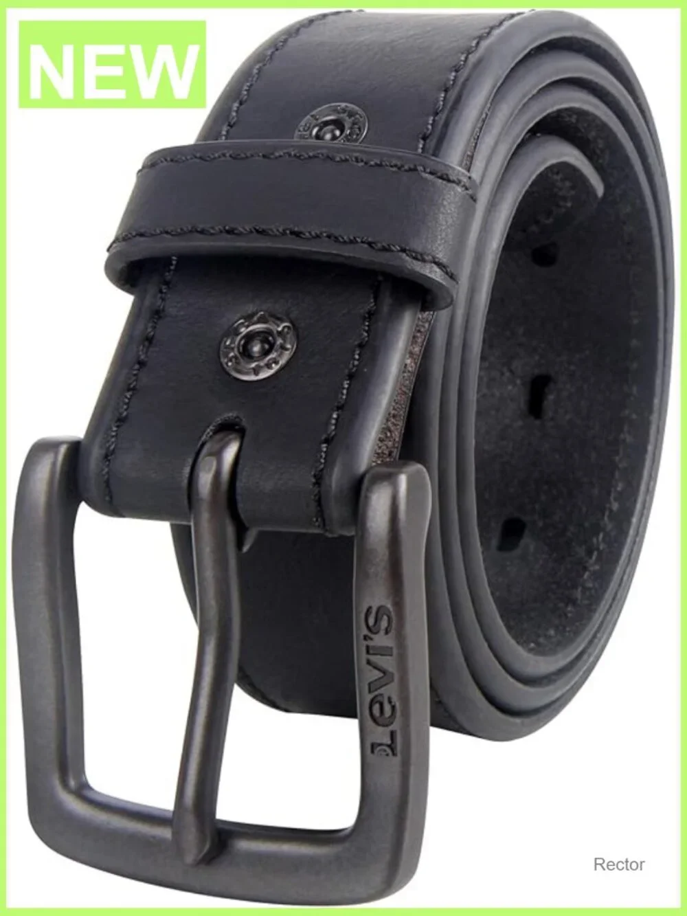 Men's Leather Belt, Classic Strap for Jeans & Everyday Wear, 1.5